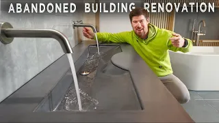 AMAZING Concrete Ramp Sink DIY...  with INGENIOUS Mold Making Technique