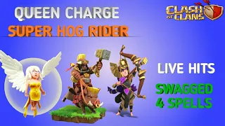 TH13 QUEEN CHARGE SUPER HOG RIDER ATTACK IS BROKEN! BEST TH13 ATTACK STRATEGY | Clash of Clans