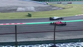 Sebastian Vettel Vs Max Verstappen 2018 Japanese Grand Prix Filmed by the fans