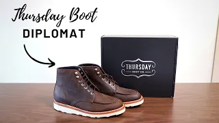 Thursday Diplomat Arizona Adobe unboxing | The Best Moc Toe Boot?