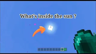 What's inside the sun? | Minecraft going to the sun#minecraft pe