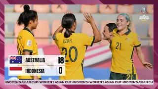 #WAC2022 - Full Match - Group B | Australia vs Indonesia