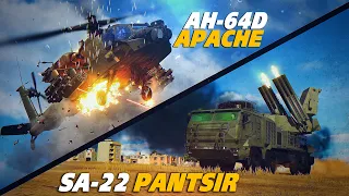 Maximum Disrespect | AH-64D Apache Vs SA-22 PANTSIR | Digital Combat Simulator | DCS |