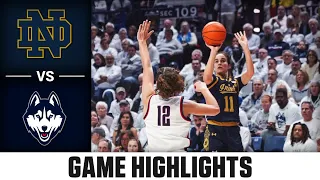 Notre Dame vs. UConn Game Highlights | 2023-24 ACC Women's Basketball