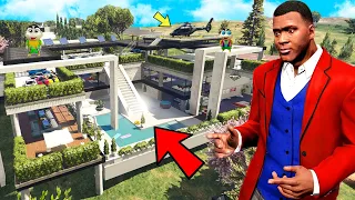 GTA 5 : FRANKLIN BOUGHT HIS NEW BILLIONAIRE MANSION in GTA 5! (GTA 5 mods)