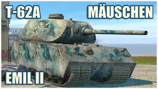 T-62A, Emil II & Mäuschen • WoT Blitz Gameplay