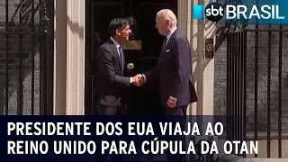 Presidente dos EUA viaja ao Reino Unido para cúpula da Otan | SBT Brasil (10/07/23)