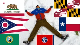 Ranking The U.S. State Flags (In The Snow)