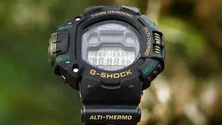 Vintage G-Shock DW-6700J-3JF Twin Sensor Skyforce watch unboxing & review