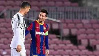 Messi dribbling past Cristiano Ronaldo !!! Barcelona vs Juventus !!!