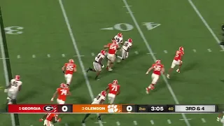 Georgia pick six interception return for touchdown vs Clemson 2021