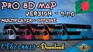 Pro BD Map 9.1.0 For Euro Truck Simulator 2 [ Review + Link ] - v1.44.1.7s Multiplayer + Offline |