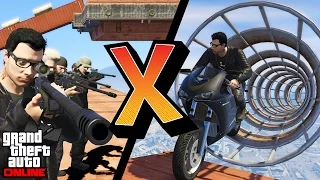 GTA V Online Versus #59: SNIPERS VS MOTOS NO FUNIL