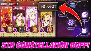 5TH CONSTELLATION BUFF IS MASSIVE! MEGA WHALE STATUS ACHIEVED! | Seven Deadly Sins: Grand Cross