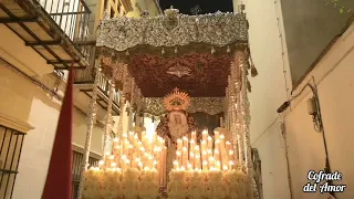 Paz y Concordia (La Cena), petalada en Tornería, Lunes Santo Jerez 2023