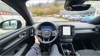 New Volvo C40 Recharge Electric 2022 Test Drive POV