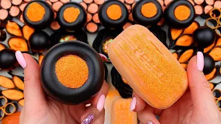 BLACK ORANGE★Amazing contrast★Soap boxes with starch and foam★Soap cubes★Oddly satisfying ASMR video