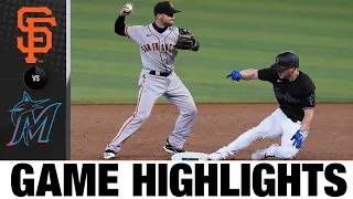 Giants vs. Marlins Game Highlights (4/17/21) | MLB Highlights