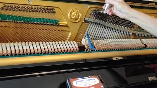 Piano Tuning on a 40 years old Yamaha U1 piano