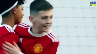 CRISTIANO RONALDO JR .AT MANCHESTER UNITED ACADEMY