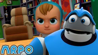 Baby Daniel & Apro Vs The Chairminator | Baby Daniel and ARPO The Robot | Funny Cartoons for Kids