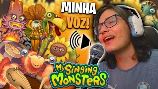 FIZ A MÚSICA DO REFÚGIO DE FOGO COM MINHA VOZ! | My Singing Monsters