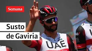 Susto de Gaviria en la etapa 11 del Giro