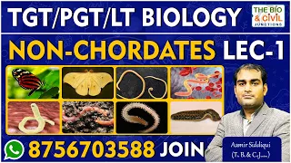 TGT/PGT - LT BIOLOGY || NON-CHORDATES (PAID CLASS-1) || Aamir Siddiqui || THE BIO & CIVIL JUNCTIONS