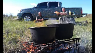 Готовим голубей, новый рецепт, Андрюха на полевой кухне...#birdhunters