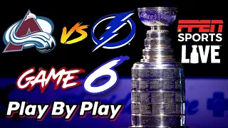 🔴LIVE: NHL Stanley Cup Final Avalanche vs Lightning Game 6