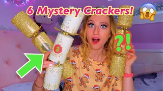 UNBOXING 6 MYSTERY SURPRISE FILLED CRACKERS!!😱🎁 *DISNEY, BARBIE, REAL LITTLES ETC!*🤯 Vlogmas Day 11