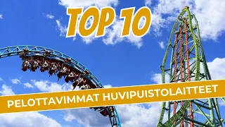 Maailman Top 10 Pelottavinta Huvipuistolaitetta!