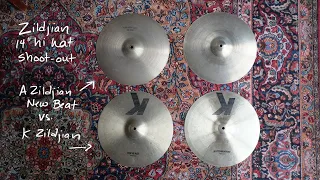 Hi hat shoot-out: 14" A Zildjian New Beats vs. 14" K Zildjian hi hats