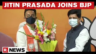 Senior Congress Leader Jitin Prasada Joins BJP Months Ahead Of UP Assembly Polls