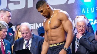 Anthony Joshua v Wladimir Klitschko OFFICIAL Weigh In & Face Off