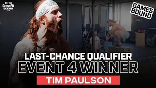 Tim Paulson Last-Chance Event 4 — Winner