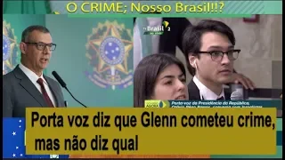 Porta-voz passa por momento constrangedor ao tentar dizer que Glenn cometeu crime