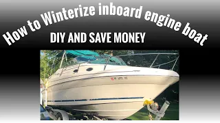 How to winterize your inboard 5.7 engine boat