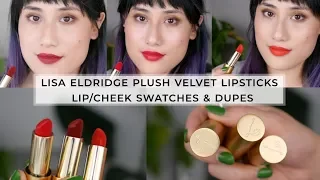 Lisa Eldridge Plush Velvet Lipsticks - Swatches and Dupes