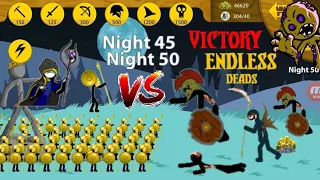 Night 45 of 50 survivors  unlock full x9999 Army items | Stick war legacy