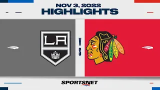 NHL Highlights | Kings vs. Blackhawks - November 3, 2022