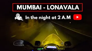 Night ride at Lonavala | Mumbai to Lonavala | Dangerous roads