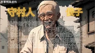 相传每个村都有傻子，这样的人叫守村人，因为替村子挡了灾所以变成这样，此类人大多为前世大凶之人，死前醒悟，自愿来世三魂去一，七魄去二，镇守一方，以报前世孽债。#惊悚小说 #恐怖小说 #奇闻异事 #奇聞