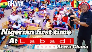 Ghana has Beautiful Beaches | Nigerian First Time at Labadi Beach Accra Ghana🇬🇭what goes on here?🤷