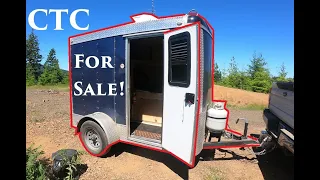 2021 SOLAR powered 5x8 Converted Cargo Trailer Camper for sale! 6-26-21