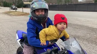🎺 SOUND OF YAMAHA R3 Lil Mommas First Ride After 2 Years 😍