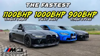 THE FASTEST G80 BMW M3.. 1100HP M3 v 1000HP M3 v 900HP M3