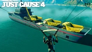 Just Cause 4 #24 - Thử thách dùng phà chở xe to nhất và nặng nhất | ND Gaming