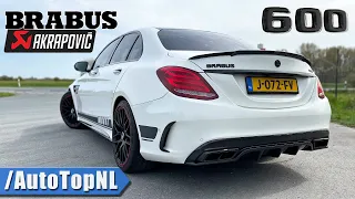 BRABUS 600 C63 AMG | REVIEW on AUTOBAHN [NO SPEED LIMIT] by AutoTopNL