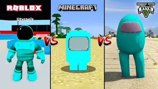 GTA 5 AMONG US VS MINECRAFT AMONG US VS ROBLOX AMONG US - WHO IS BEST? Part 2